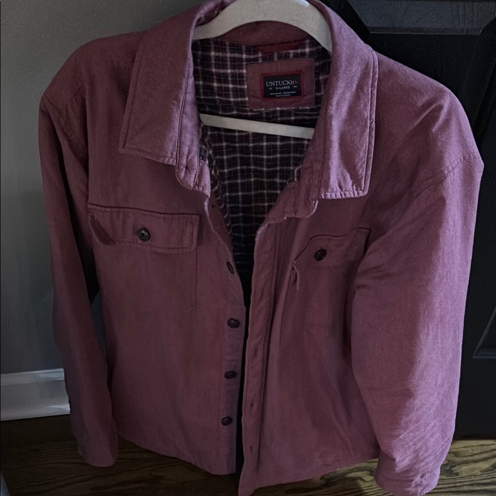 Men’s Untuckit Button-Up quilted shacket size XL